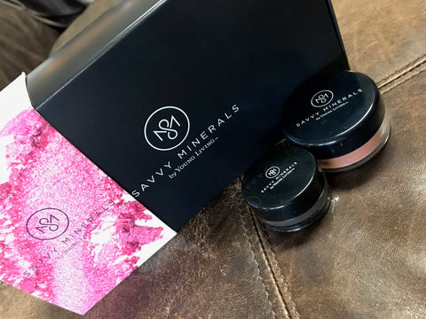 YOUNG LIVING SAVVY MINERALS BLUSH/EYE LINER COMBO